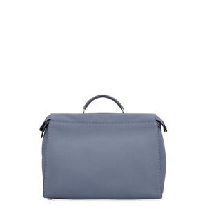 FENDI Men's Leather Briefcase Bag Men GREY Briefcases